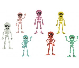 Stickserie - Happy Skulls inkl. Anhänger